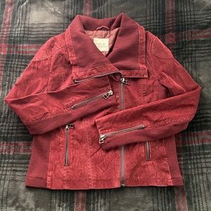 Red Suede Jacket 🍁